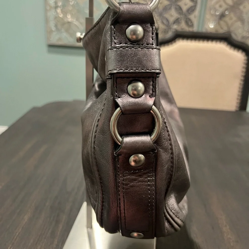 Coach Leather Zoe Hobo Bag